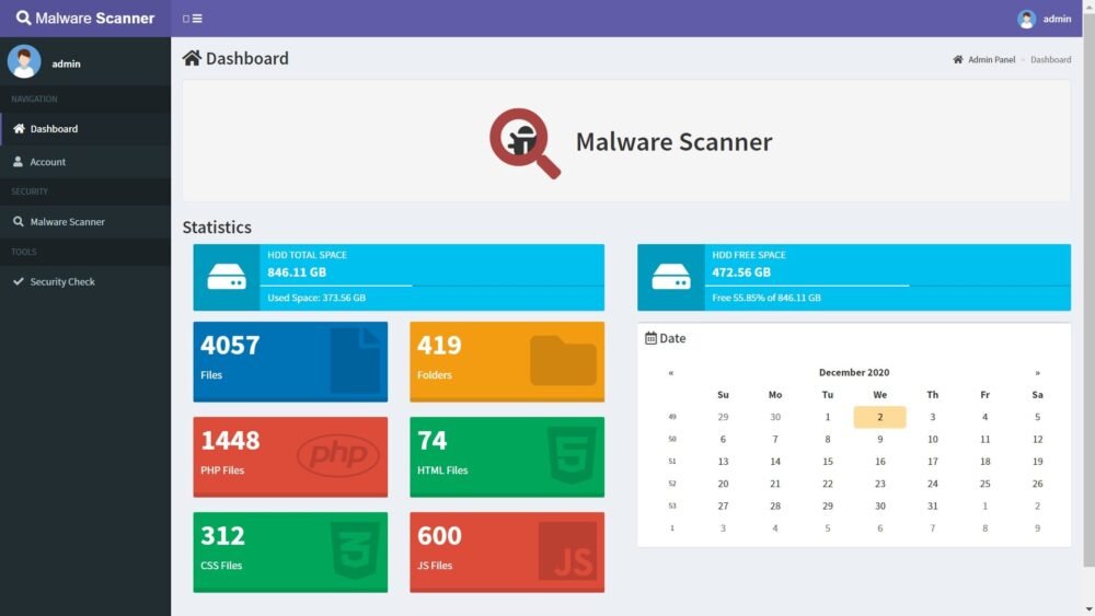 Malware Scanner v2.1 - Malicious Code Detector