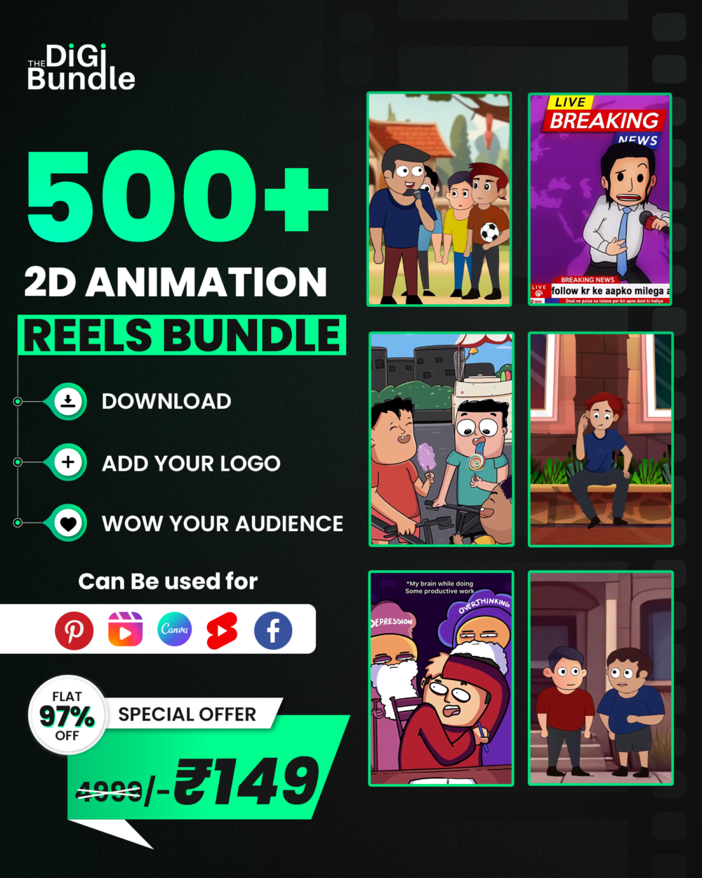 2D Animation Funny Reels with Bonuses - Image 2